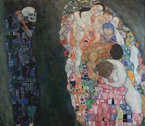 „Halál és élet” alkotó: Gustav Klimt