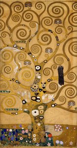 Életfa (Stoclet Frieze) bal oldali részlet, 1905-2009 körül (tempera és akvarell) alkotó: Gustav Klimt
