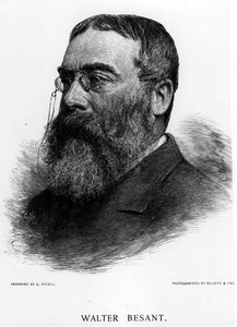 Sir Walter Besant (1836-1901) Gustav Kruell (1843-1907) metszete az Elliot & Fry fotójáról.