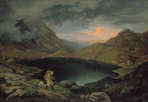 Tó a Riesengebirge-ben, 1839