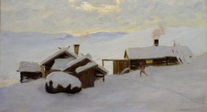 Sjodalen (olaj, vászon) alkotó: Gustav Wentzel
