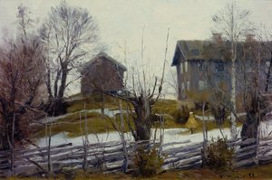 Tavaszi olvadás alkotó: Gustav Wentzel