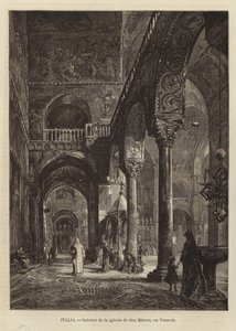A velencei Szent Márk-bazilika belseje alkotó: Gustave Bauernfeind
