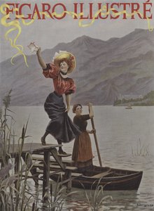 A Bourget-tónál. A Le Figaro Illustre borítója, 1895. szeptember