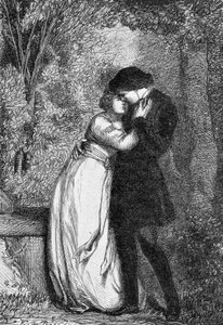Cosette és fia vőlegénye, Marius – Victor Hugo „Les Miserables” című művében, ill. írta: Brion, szerk. Hetzel és Lacroix