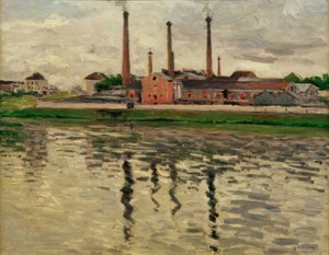 Argenteuil-i gyárak alkotó: Gustave Caillebotte