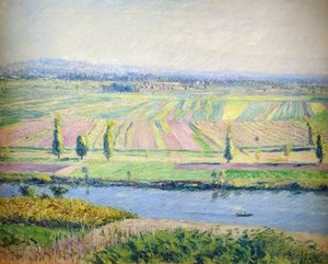 Franciául:  Gennevilliers síksága Argenteuil dombjai felől. alkotó: Gustave Caillebotte