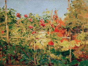 Kert Trouville-ben alkotó: Gustave Caillebotte