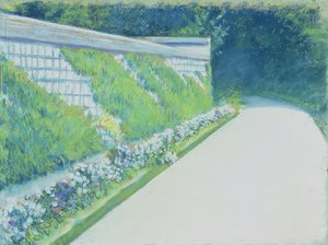 A zöldségkert fala, Yerres alkotó: Gustave Caillebotte