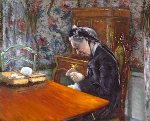 Mademoiselle Boissiere kötés, 1877 alkotó: Gustave Caillebotte