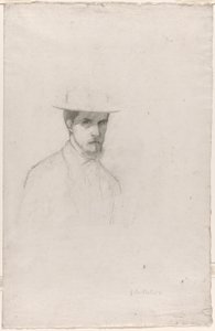 Önarckép kalappal alkotó: Gustave Caillebotte