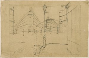 Tanulmány a Párizsi utcához; Esős nap alkotó: Gustave Caillebotte