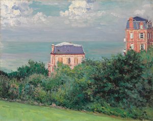 Villák Villers-sur-Merben, 1880 alkotó: Gustave Caillebotte