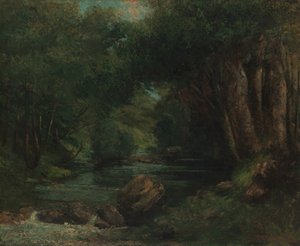 Egy patak az erdőben, kb. 1868-77. alkotó: Gustave Courbet