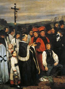 Temetés Ornansban alkotó: Gustave Courbet