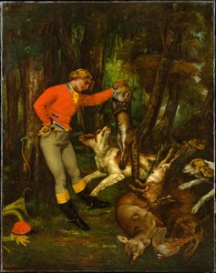 A vadászat után alkotó: Gustave Courbet