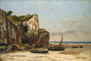 Strand Normandiában, kb. 18721875. alkotó: Gustave Courbet