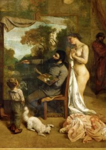 A stúdió alkotó: Gustave Courbet