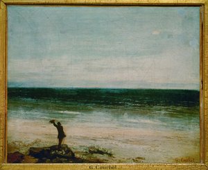 Front de mer a Palavas (festmény, vászon) alkotó: Gustave Courbet