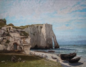 Étretat sziklái a vihar után alkotó: Gustave Courbet