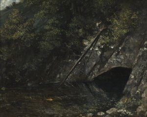 Tájkép La Source Bleue-ből alkotó: Gustave Courbet
