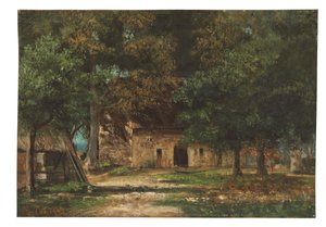 Toutain anya kertje Honfleurben, 1859-61 körül alkotó: Gustave Courbet