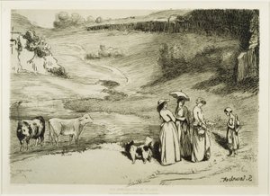 A falusi hölgyek alkotó: Gustave Courbet