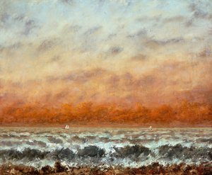 Tengeri (olaj, vászon) alkotó: Gustave Courbet