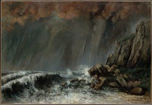 Tengeri: A víztölcsér alkotó: Gustave Courbet