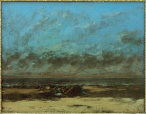 Tengeri, apály alkotó: Gustave Courbet