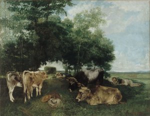 Szunyókálás a Haying szezonban, Doubs Mountains alkotó: Gustave Courbet
