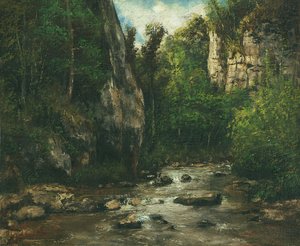 Táj Puit Noir közelében Ornans közelében, 1872 után alkotó: Gustave Courbet