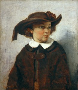 Egy fiatal lány portréja alkotó: Gustave Courbet
