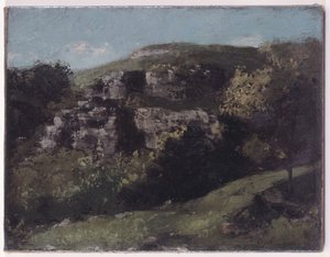 Sziklák Ornans-nál alkotó: Gustave Courbet