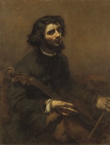 A csellós (Önarckép) alkotó: Gustave Courbet