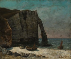 Az Étretat-i szikla, 1872 után. alkotó: Gustave Courbet