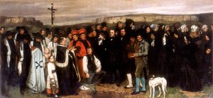 Temetés Ornansban, 1850 alkotó: Gustave Courbet