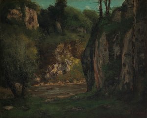 The Hidden Brook, kb. 1873-77. alkotó: Gustave Courbet