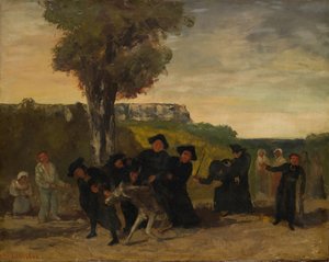 A találkozóról való visszatérés, 1863 alkotó: Gustave Courbet