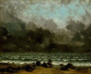 A tenger, 1865 körül (olaj, vászon) alkotó: Gustave Courbet