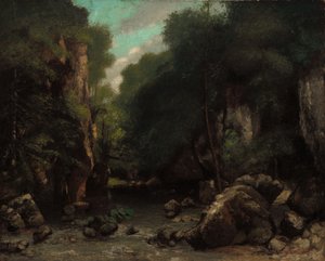 A Les Puits-Noir völgye alkotó: Gustave Courbet