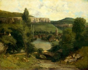 Ornans képe, valószínűleg az 1850-es évek közepén. alkotó: Gustave Courbet