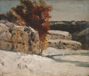 Téli táj, 1865-70 alkotó: Gustave Courbet