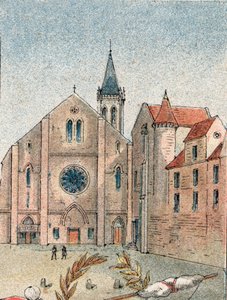 Kilátás a párizsi St Genevieve apátságra