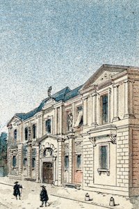 Kilátás a Hotel Carnavaletre, Sevigne márkinőjének rezidenciájára alkotó: Gustave Demoulin