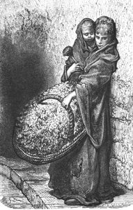 "Egy viráglány", 1872. alkotó: Gustave Dore