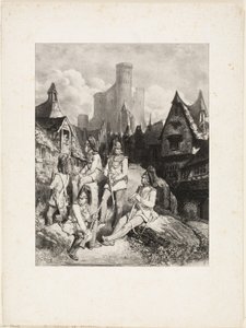 Egy csoport osztrák gárda alkotó: Gustave Dore