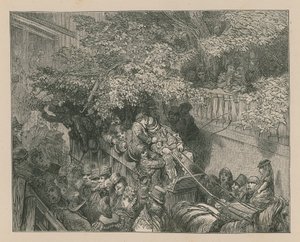 Egy zsúfolt lovaskocsi alkotó: Gustave Dore