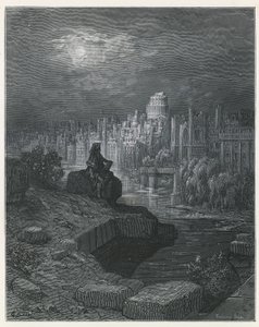 Egy új-zélandi utazó, aki London romjain elmélkedik alkotó: Gustave Dore