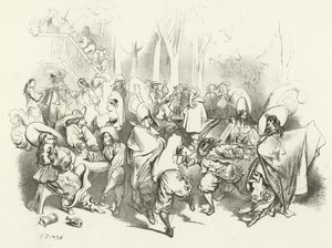 Richelieu párbaj elleni rendelete után (mélynyomás) alkotó: Gustave Dore